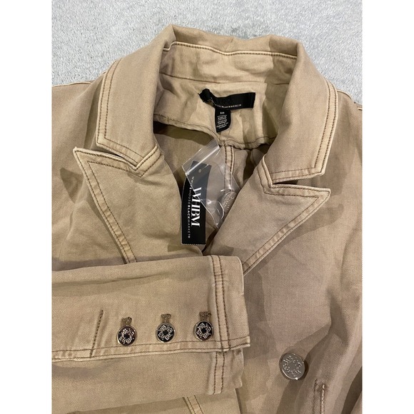 White House Black Market Jackets & Blazers - NEW White House Black Market Belted Pret Studio Blazer Sandstone Size 10 NWT
